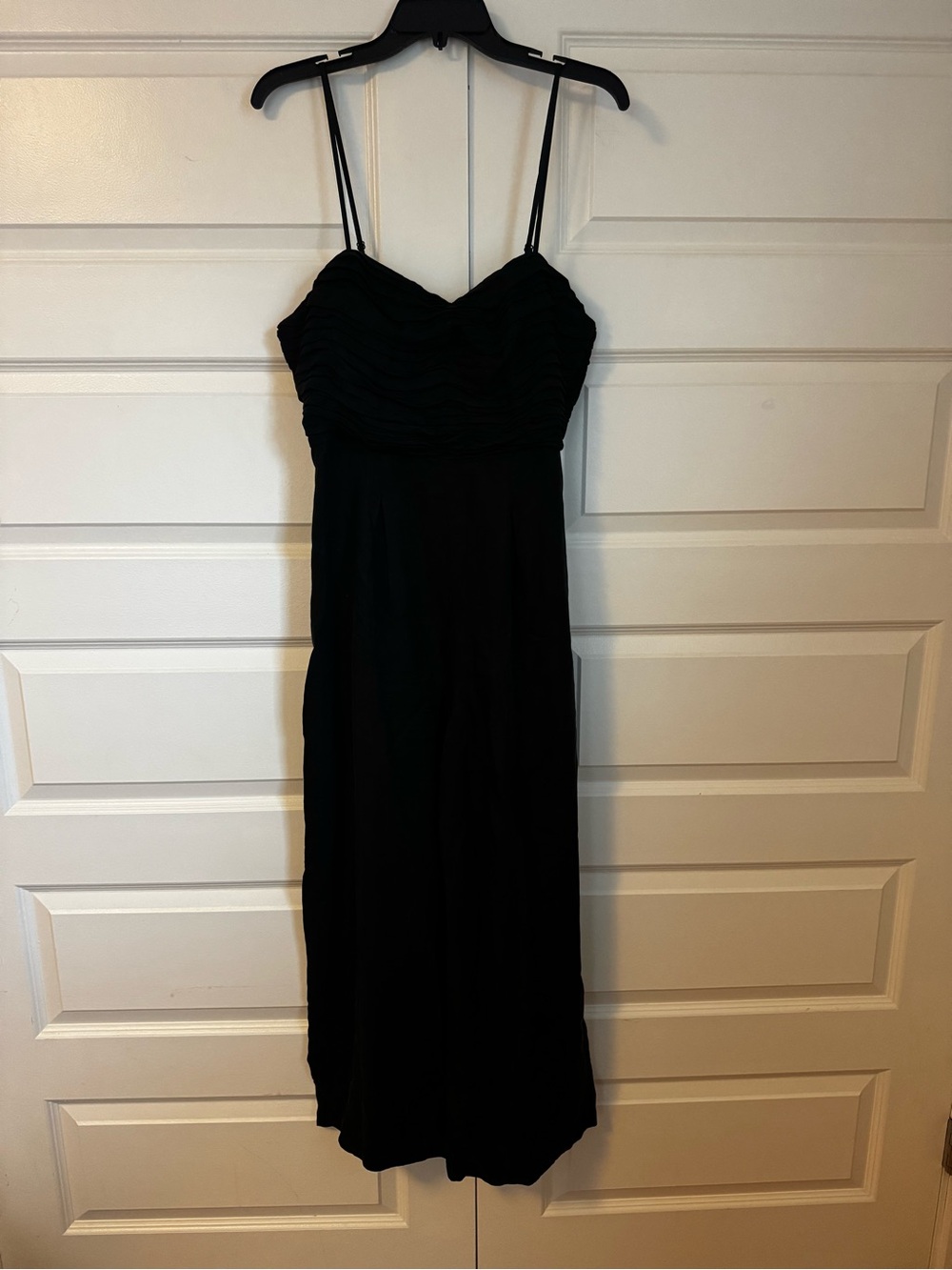 Madewell Black Ruched Bust Jumpsuit